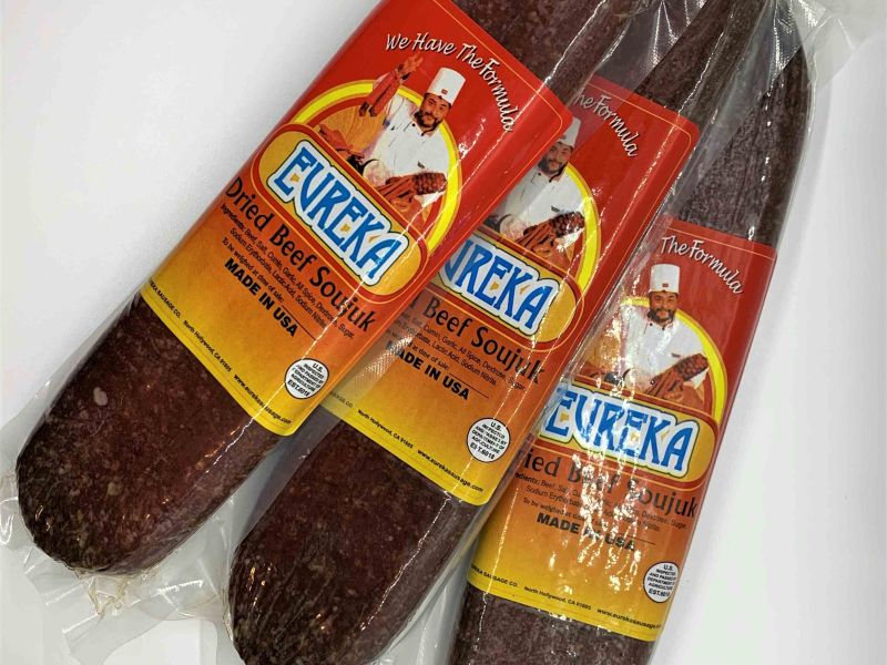 Armenian Sujuk (Soujouk, Ground Cured Beef) - Eureka - 1 pack (UNCUT)