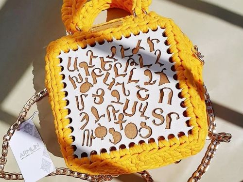 Armenian Alphabet Bag
