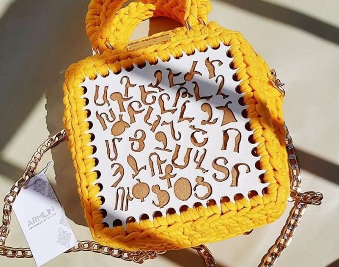 Armenian Alphabet Bag