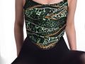 Green Leopard Corset