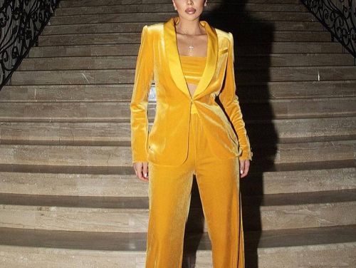 Gold Velvet Suit