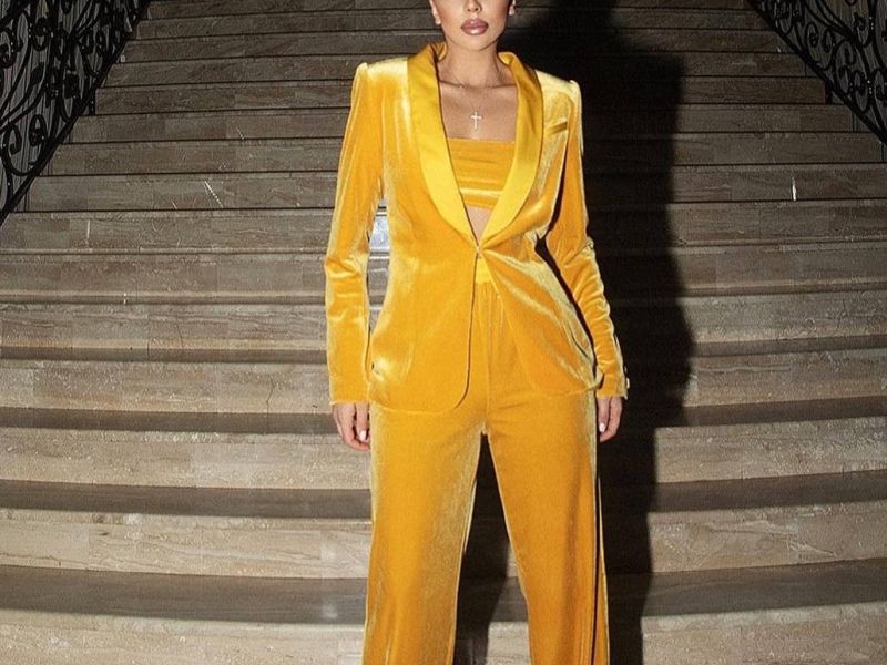 Gold Velvet Suit