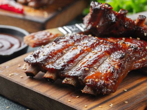 Oven Pork Ribs with Spicy Barbecue Sauce