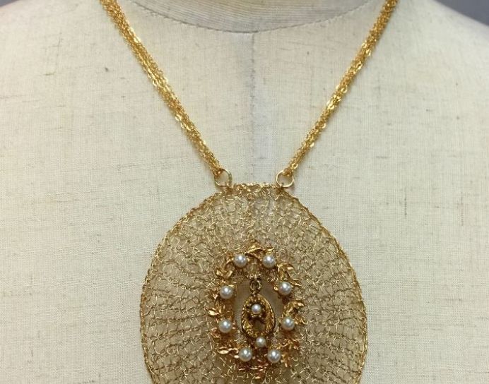 18K Goldfilled Precious Mesh Necklace 