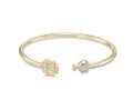 Armenian Initial Bangle Gold