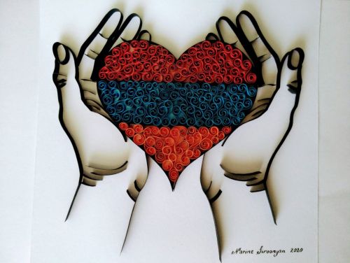Quilled artwork “From Armenia with love”