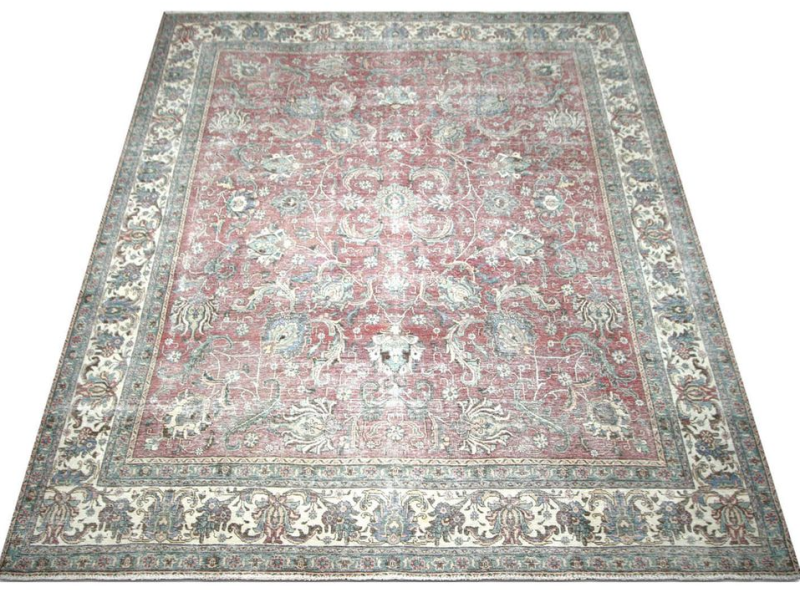 Vintage Persian Tabriz Rug