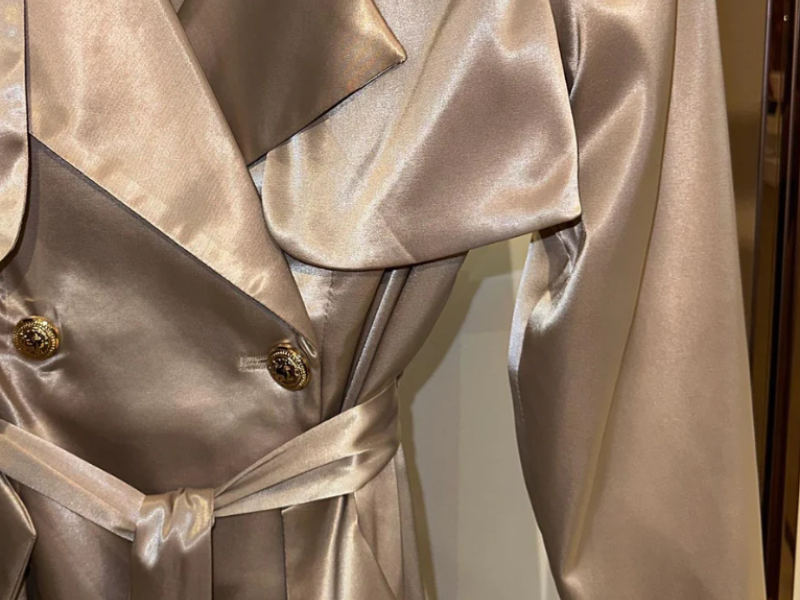 'Jennifer' Silk Coat