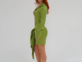 Green Satin Dress