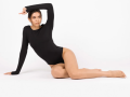 Long Sleeve Bodysuit - Black