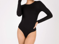 Long Sleeve Bodysuit - Black