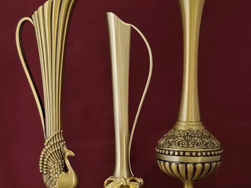 Classic Metal Alloy Jars – Vintage Decorative Vases