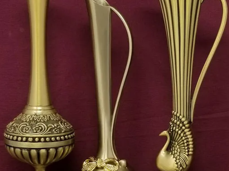 Classic Metal Alloy Jars – Vintage Decorative Vases