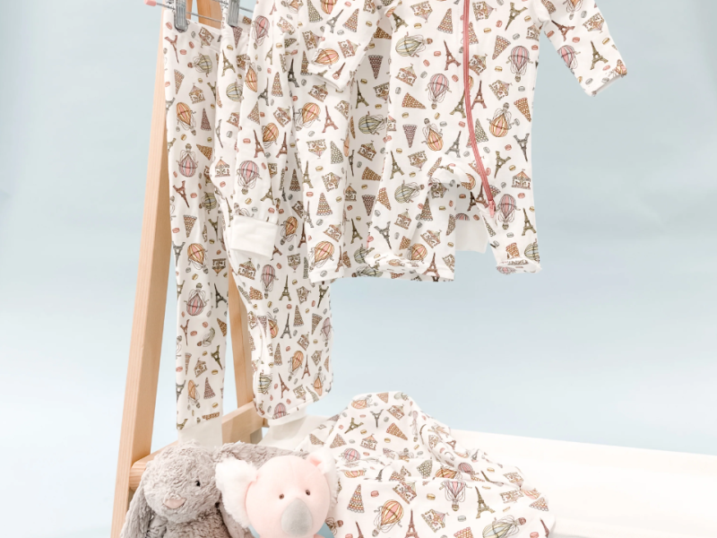 'One Day in Paris' Kids Pajamas