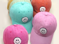 Washed Sherpa Happy Face Baseball Cap