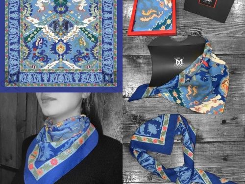 Megerian silk scarf