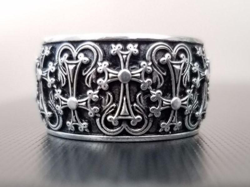 Khachkar Wedding  Ring 