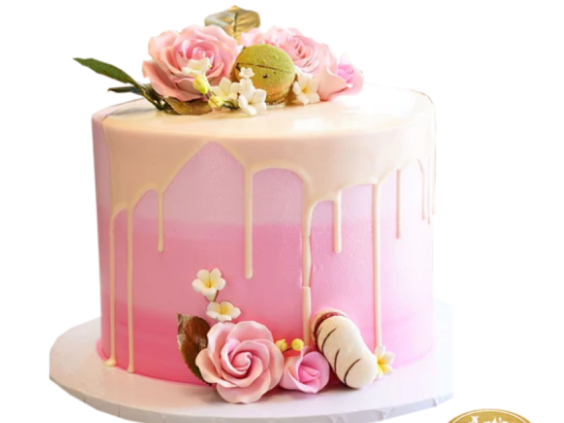 Pink Flower Cake