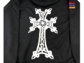 'Armenian Cross' Zip-Up Sweater