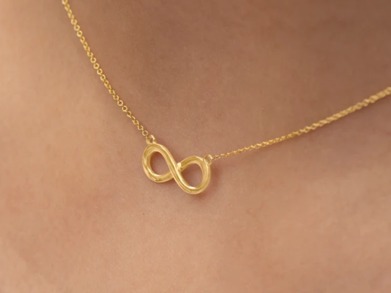 'Infinity' Necklace (14K Gold)