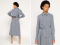 TIE-WAIST TRENCH DRESS