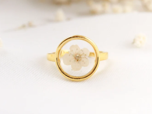 The Gwendolen | Botanical gold ring
