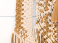 'Organic Cotton with Gold yarn' Wall Decor