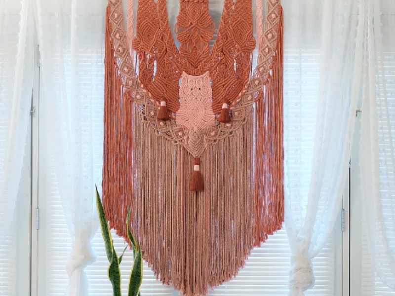 Bohemian Macrame wall hanging.