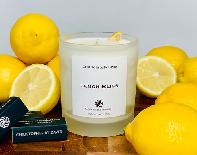 Lemon Bliss - 12oz 100% Soy Wax Candle