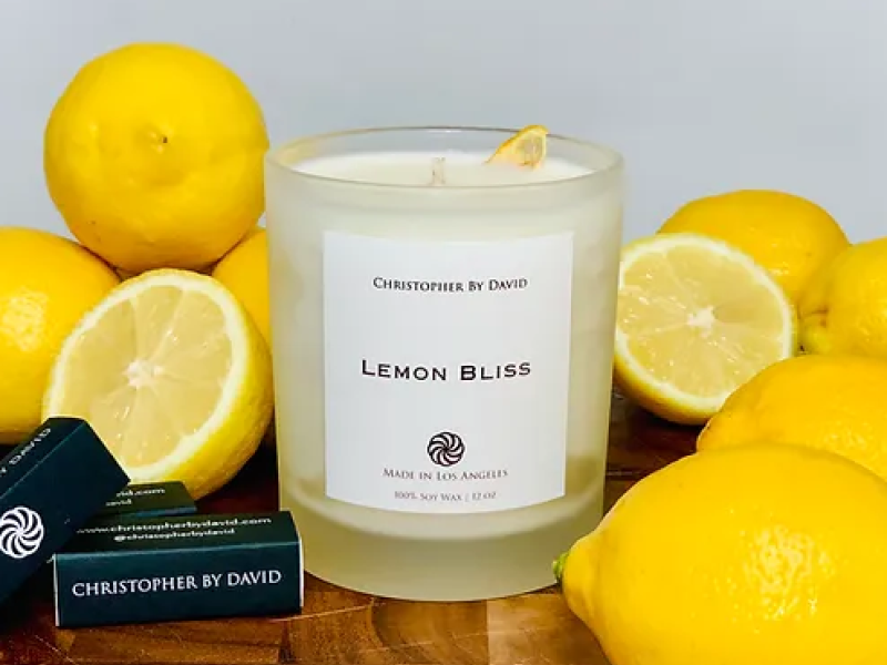 Lemon Bliss - 12oz 100% Soy Wax Candle