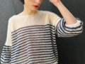 Striped Puff Sleeve Sweater