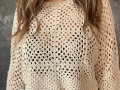 Long Sleeve Crochet Top