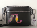 Hand-painted belt bag in Armenian letters