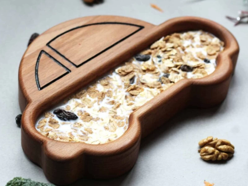 Car wooden plate