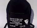 Backpack with Quote