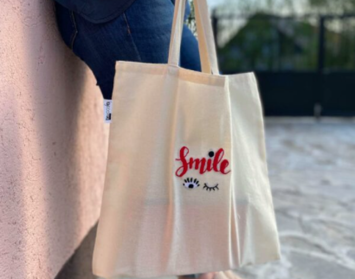 Handmade bag - SMILE