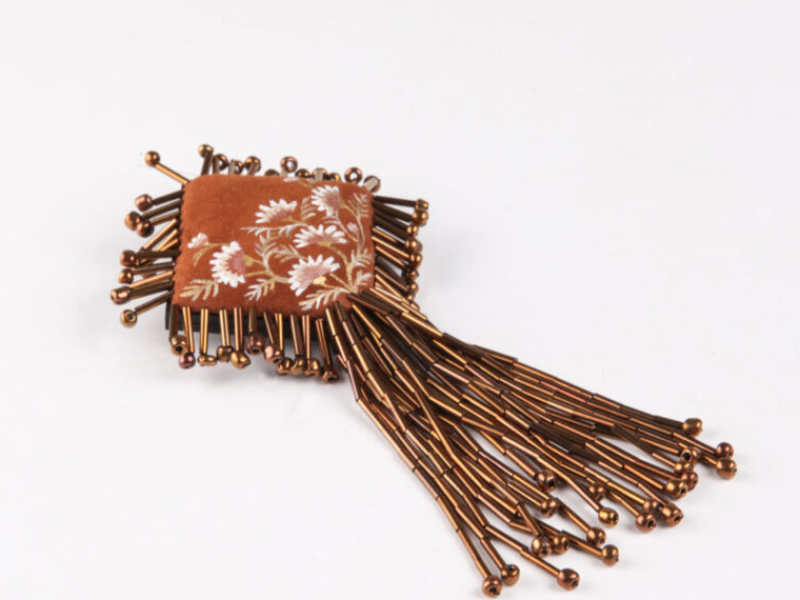 ROMBO Leather Brooch