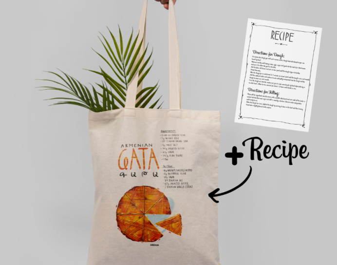 Eco Tote Bag “Gata” from Armenian Food Collection