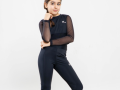 Girl’s Activewear Top with Mesh Sleeves