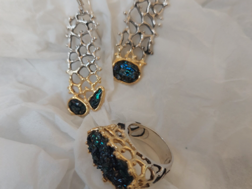 Silver Jewelry (ring, earrings)