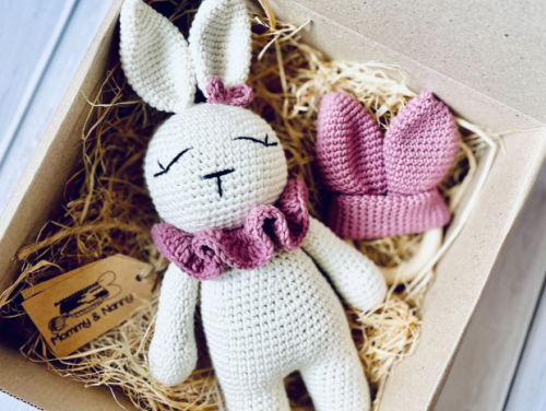 Handmade Toy Sleepy Bunny