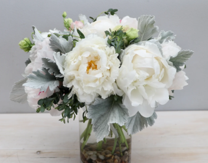 Lovely White Peonies