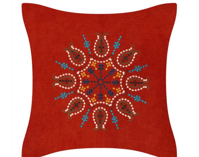 An Armenian embroidered pillow or pillow cover with old Armenian ornaments “Marash”