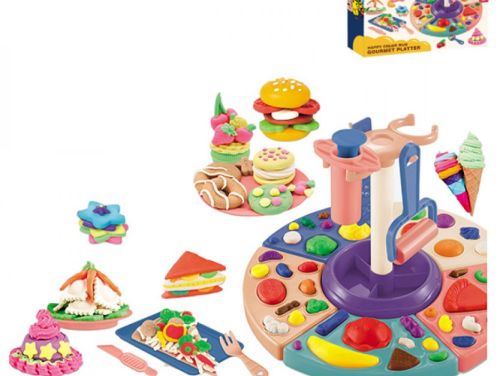 Խաղալիք պլաստիլինի հավաքածու իր ստեղծագործական խաղային կոմոզիցյաներով