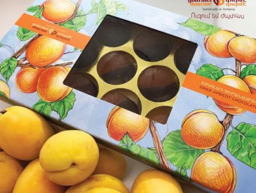 Box Dried apricot / Dark chocolates