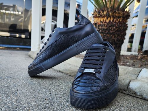 Men's Python Leather Handmade Luxury Shoes