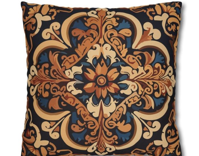 Armenian Sand Rose Square Pillow