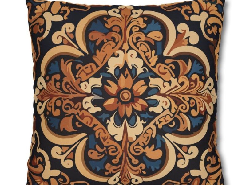 Armenian Sand Rose Square Pillow