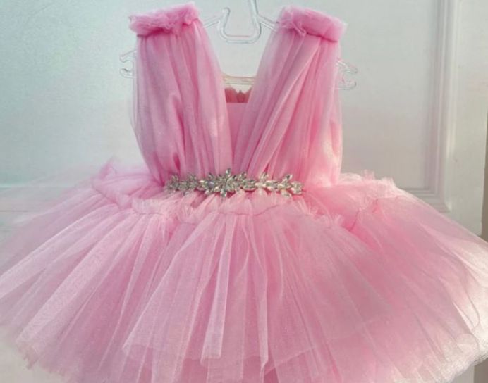 GIRLS PINK TULLE DRESS