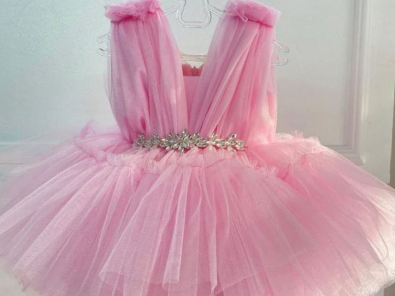 GIRLS PINK TULLE DRESS